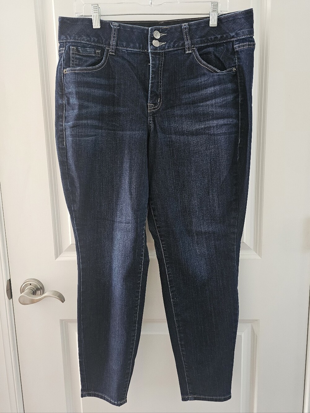 LANE BRYANT High Rise Skinny Womens Blue Denim, Jeans